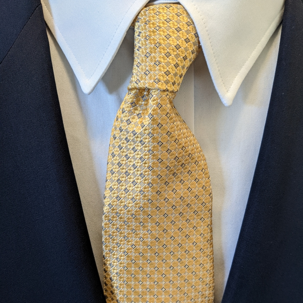 Brooks Brothers yellow tie